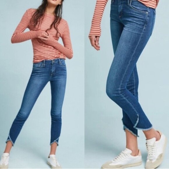 Joe's Jeans Womens Size 25 THE CHARLIE ANKLE RAW HEM HIGHRISE SKINNY Denim - Picture 1 of 9